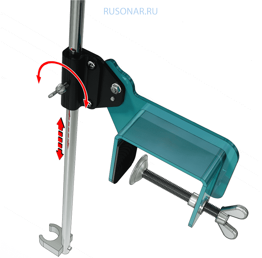 Крепление для эхолота Практик своими руками.